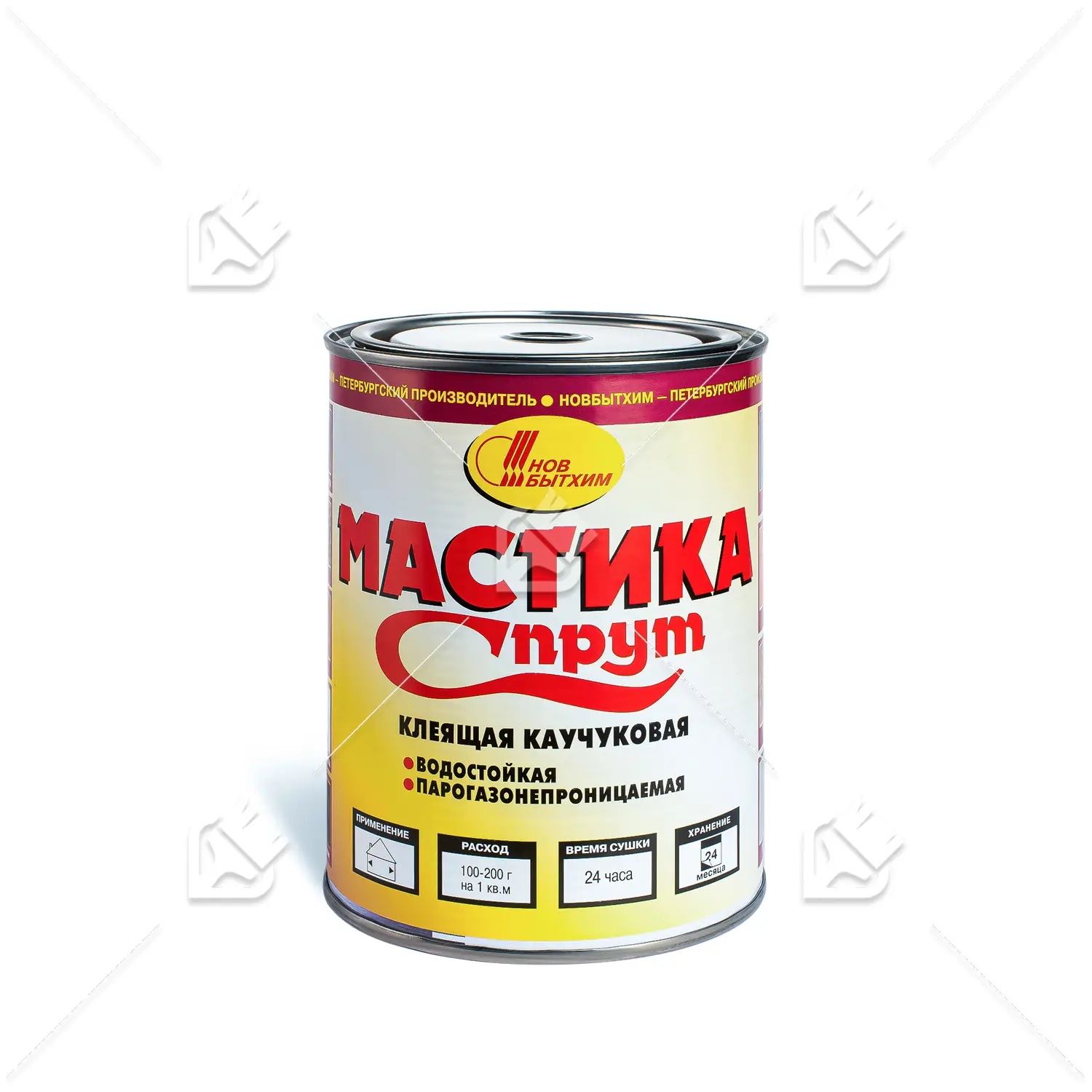 Мастика клеящая каучуковая Новбытхим Спрут 1 л