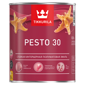 Эмаль универсальная Tikkurila PESTO 30 A полуматовая 2,7л