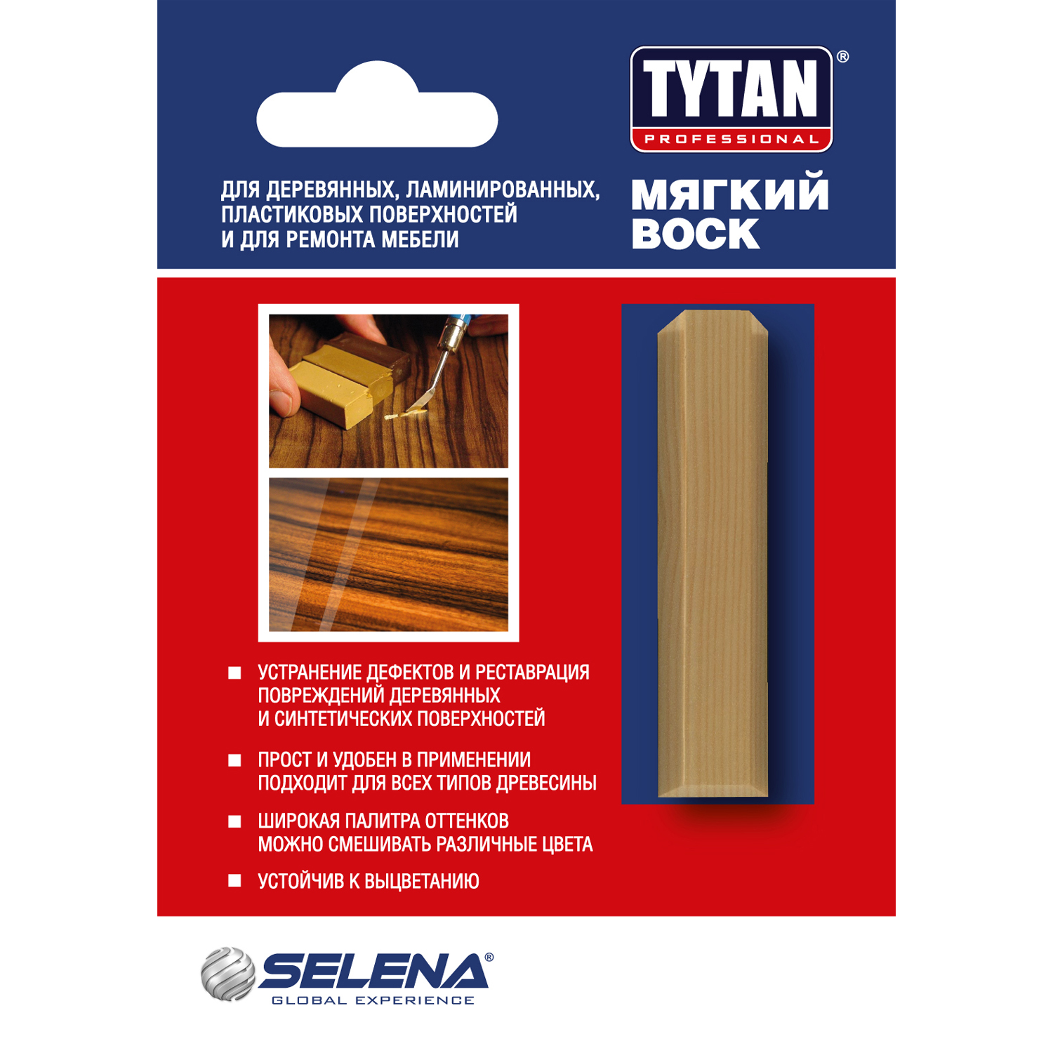 Воск мягкий Tytan Professional цвет 02 натуральный дуб 7,5 г
