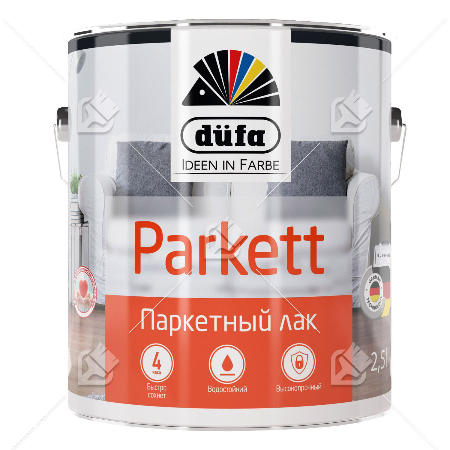 Лак паркетный алкидно-уретановый Dufa Parkett глянцевый 10 л