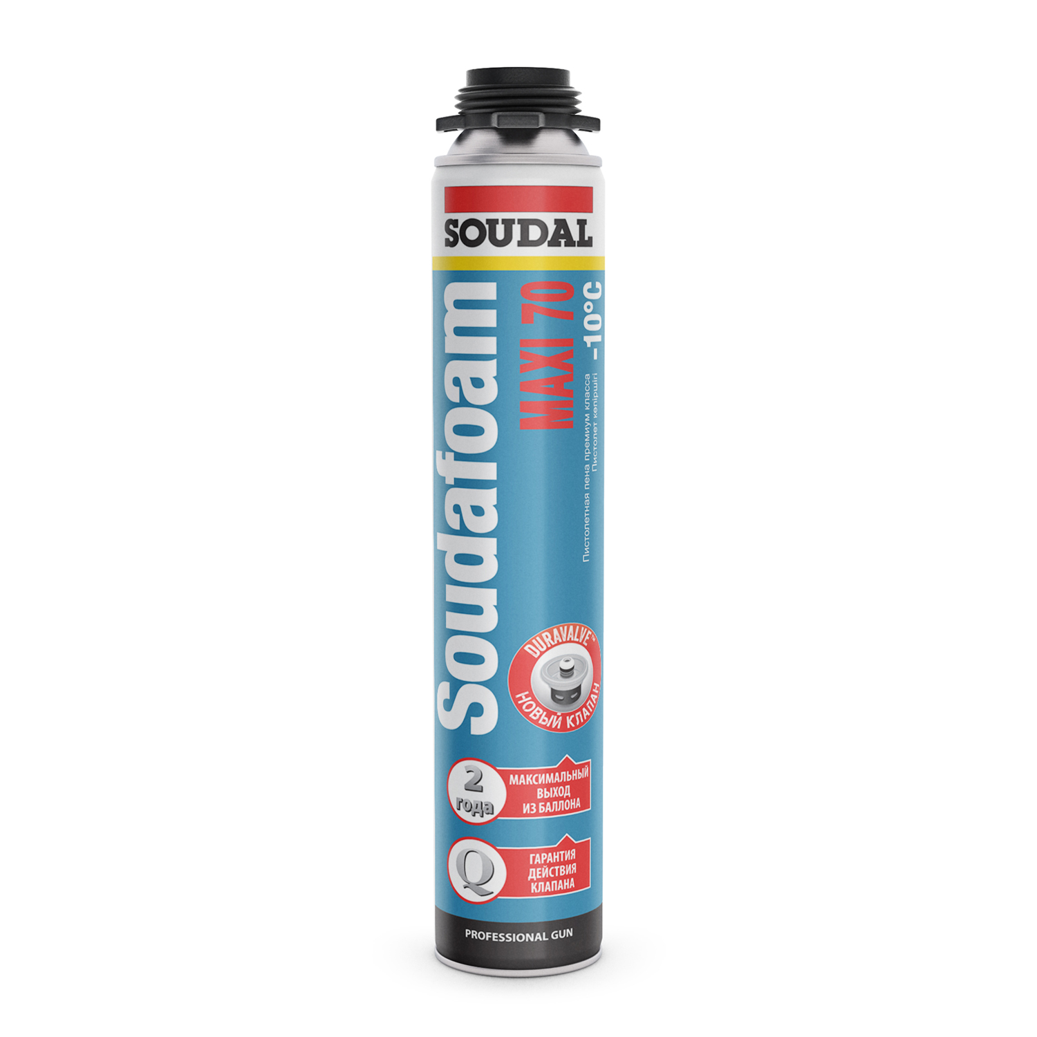 Пена профессиональная Soudal Soudafoam Maxi зимняя 870 мл. выход 70 л