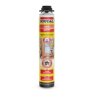 Пена профессиональная Soudal Yellow зимняя 750 мл