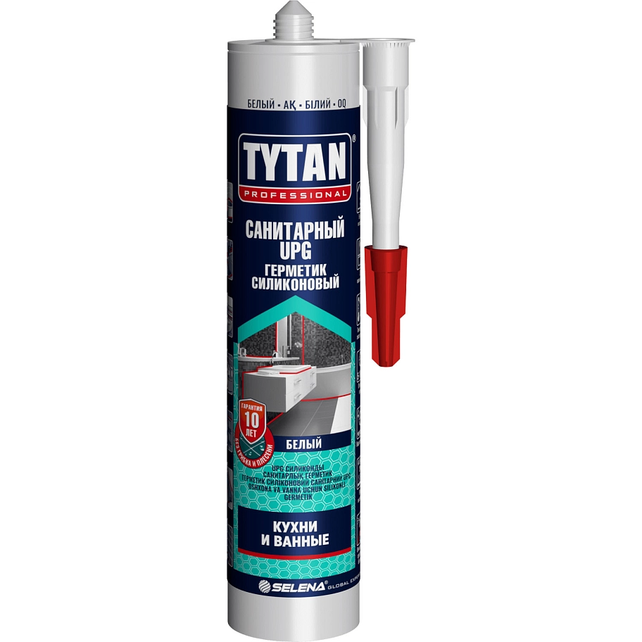 Герметик силиконовый санитарный Tytan Professional UPG белый 280 мл