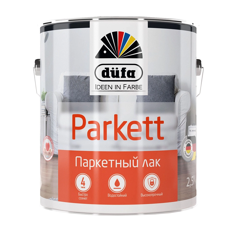 Лак паркетный алкидно-уретановый Dufa Parkett глянцевый 10 л