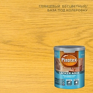 Лак для дерева на водной основе колеруемый Pinotex Lacker Aqua 70 глянцевый 1 л.