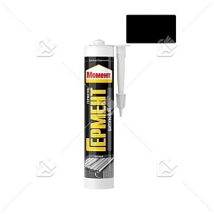 Герметик битумный кровельный Момент Гермент черный 300 мл.