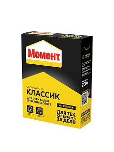 Клей для виниловых и бумажных обоев Момент Классик 200 г