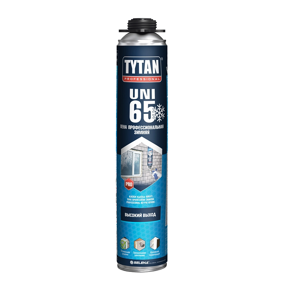 Пена профессиональная Tytan Professional 65 UNI зимняя 750 мл. выход 65 л