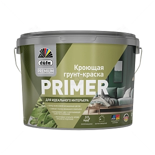 Грунт-краска кроющая Dufa Premium Primer белая 9 л