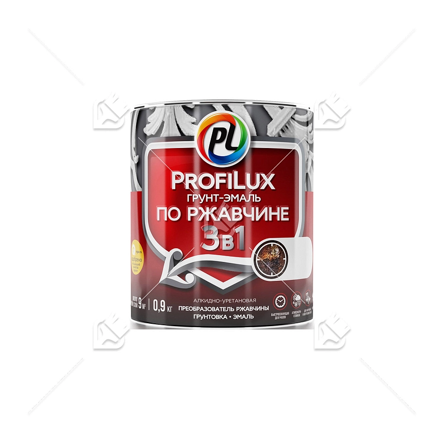Грунт-эмаль на ржавчину 3 в 1 Profilux полуматовая синяя 5 кг.