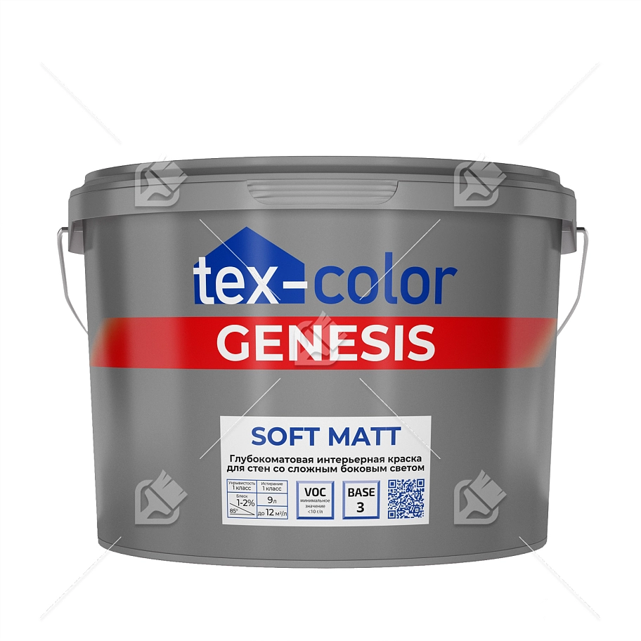 "Tex-Сolor" ВД краска Genesis Soft Matt база3 9л