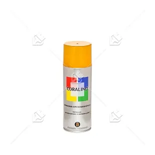 Краска аэрозольная CORALINO Металлик (520 мл, 200г),  Яркое Золото