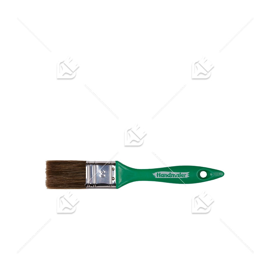 Кисть плоская Handmaler Green смешанная щетина пластиковая ручка 30 мм.