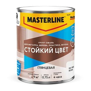 Грунт-эмаль универсальная Masterline Стойкий цвет RAL9003 белый 0,75 л