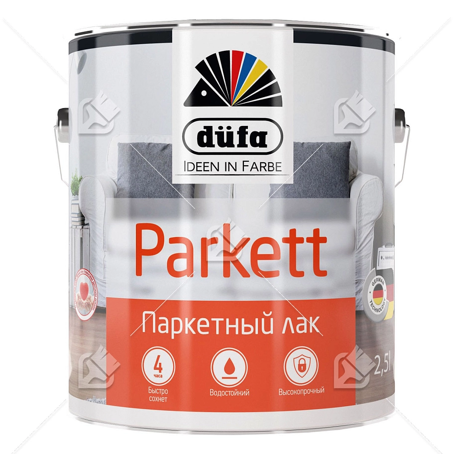 Лак паркетный алкидно-уретановый Dufa Parkett глянцевый 0,75 л