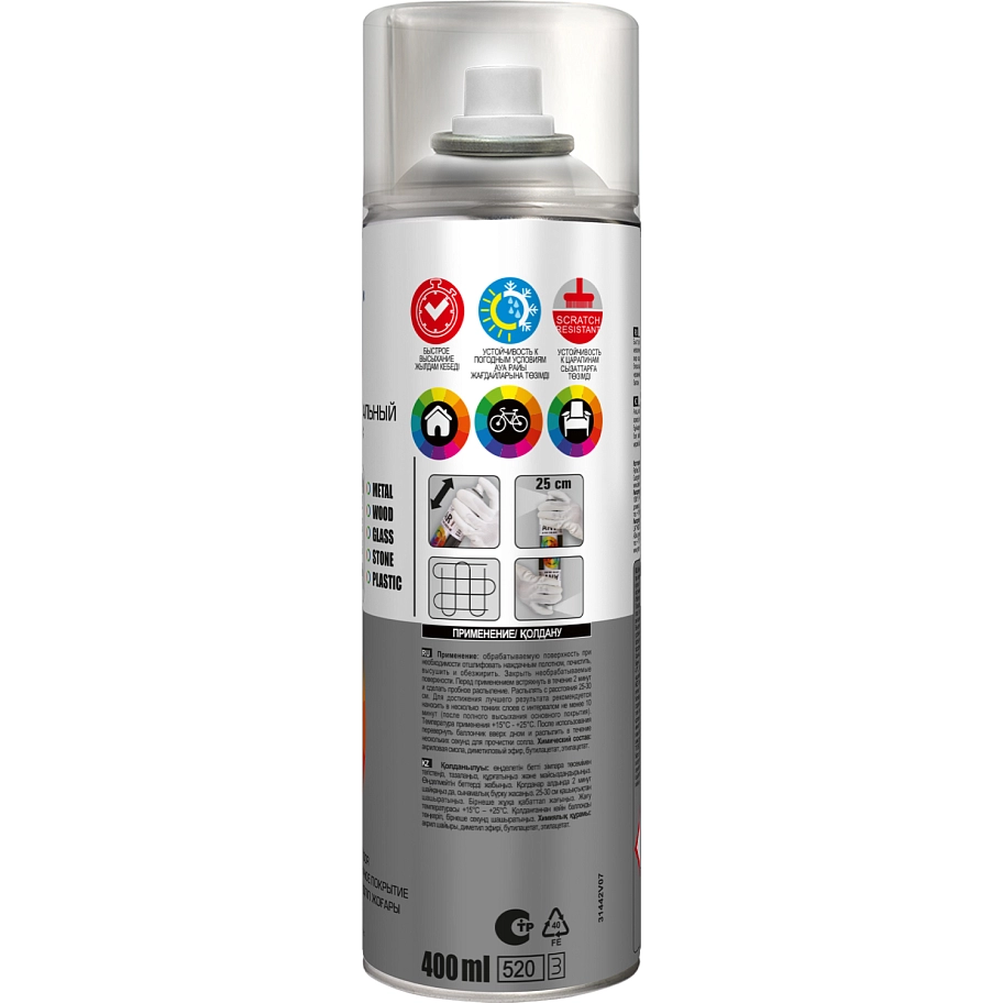 Лак универсальный аэрозольный акриловый Tytan Professional Art of the colour глянцевый 400 мл
