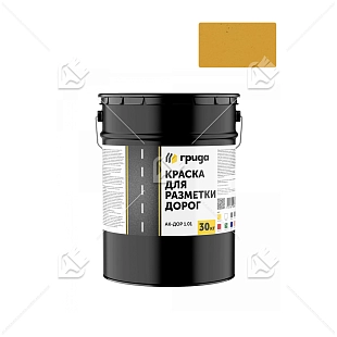 Краска для разметки дорог Грида АК-Дор 1.01 желтая 30 кг.