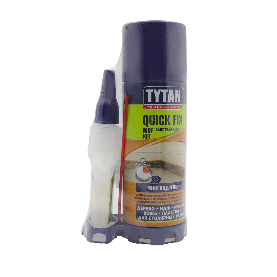 Клей цианакрилатный двухкомпонентный Tytan Professional QUICK FIX 200 мл/50 г